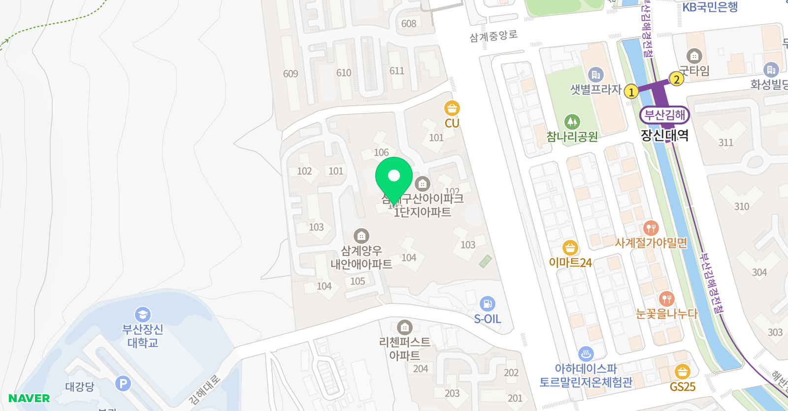 아소비 김해 삼계아이파크점 위치