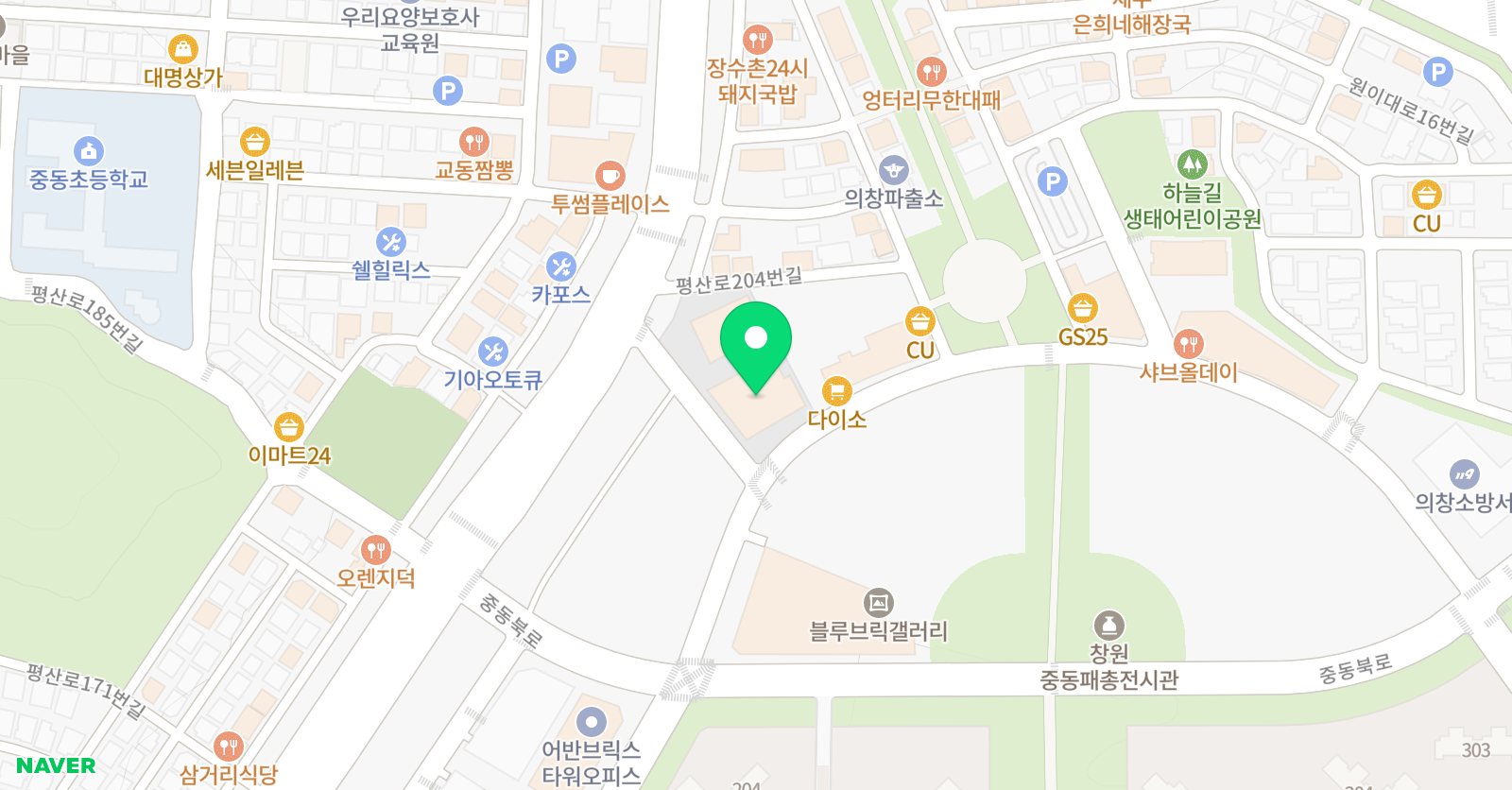 PK대치스파르타 학원 창원 위치