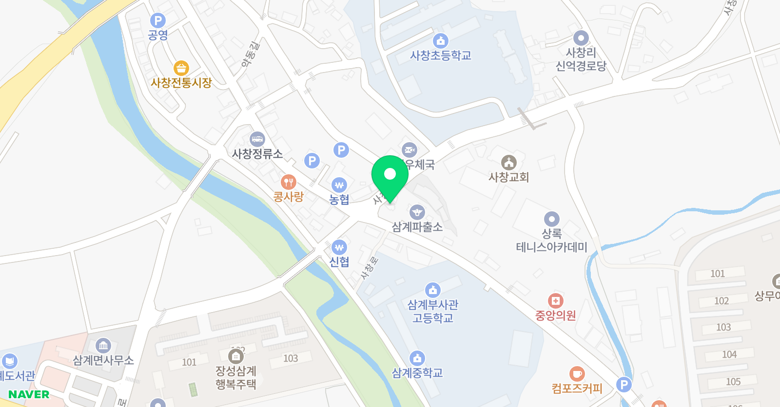 윤선생우리집앞 영어교실 장성사창점 위치