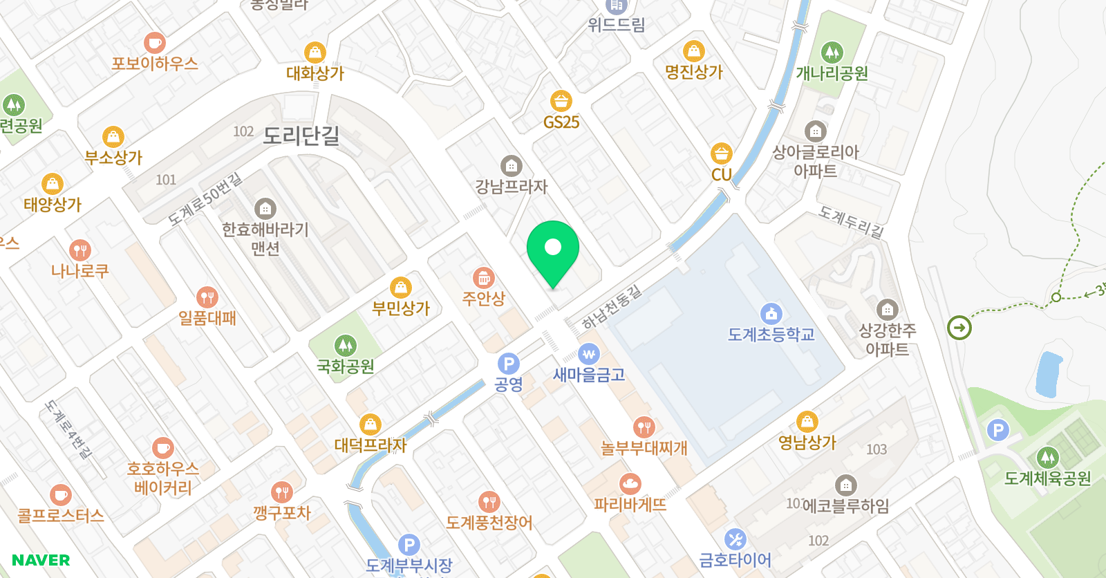 이보영의토킹클럽 도계어학원 위치