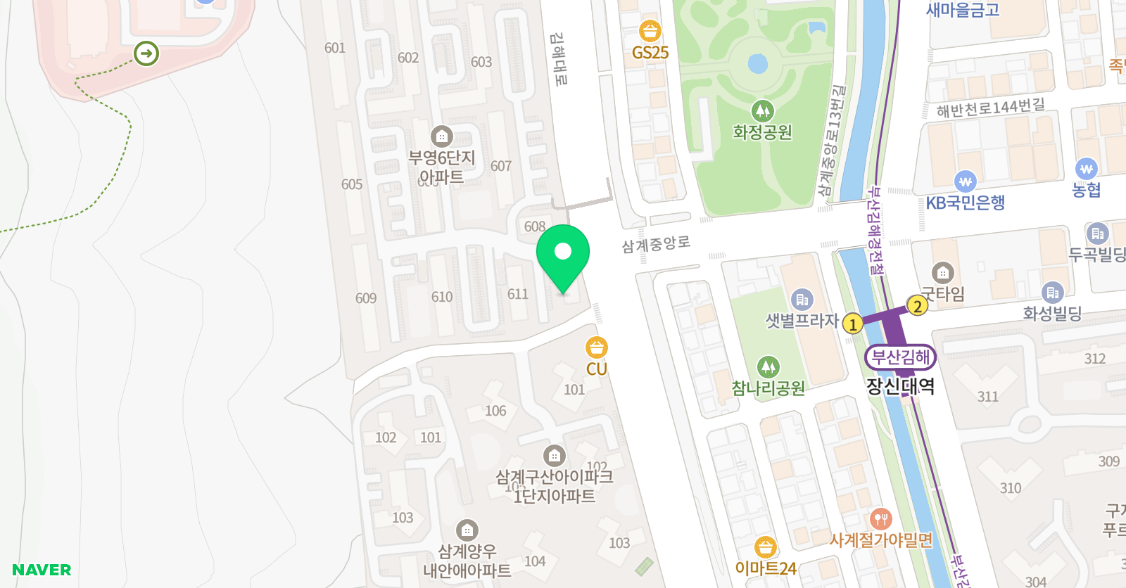 삼성 영어 김해삼계화정교실 위치