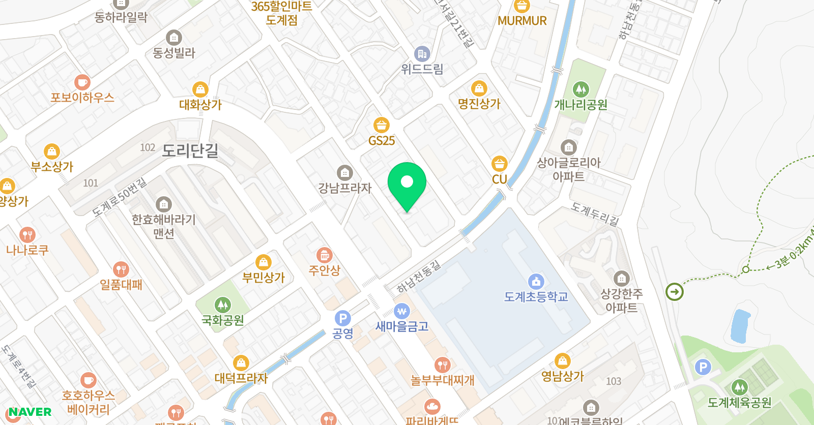 호미아트미술학원 위치