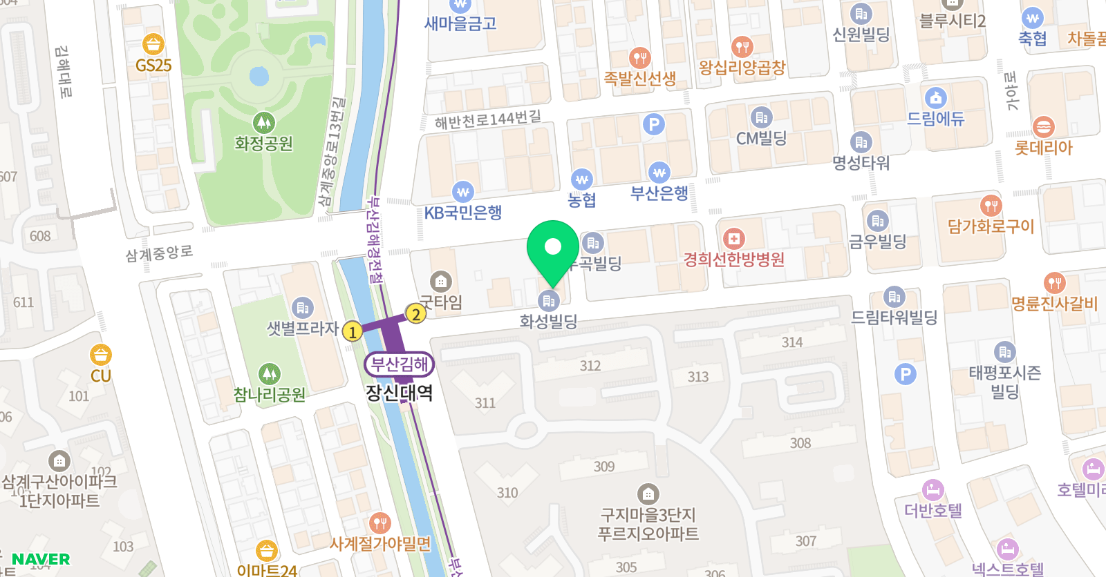 랭핏 영어학원 김해삼계점 위치