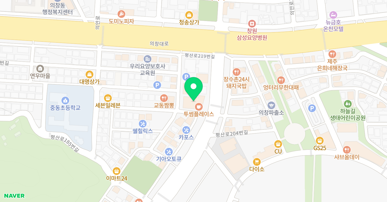 위드발레스튜디오 학원 위치