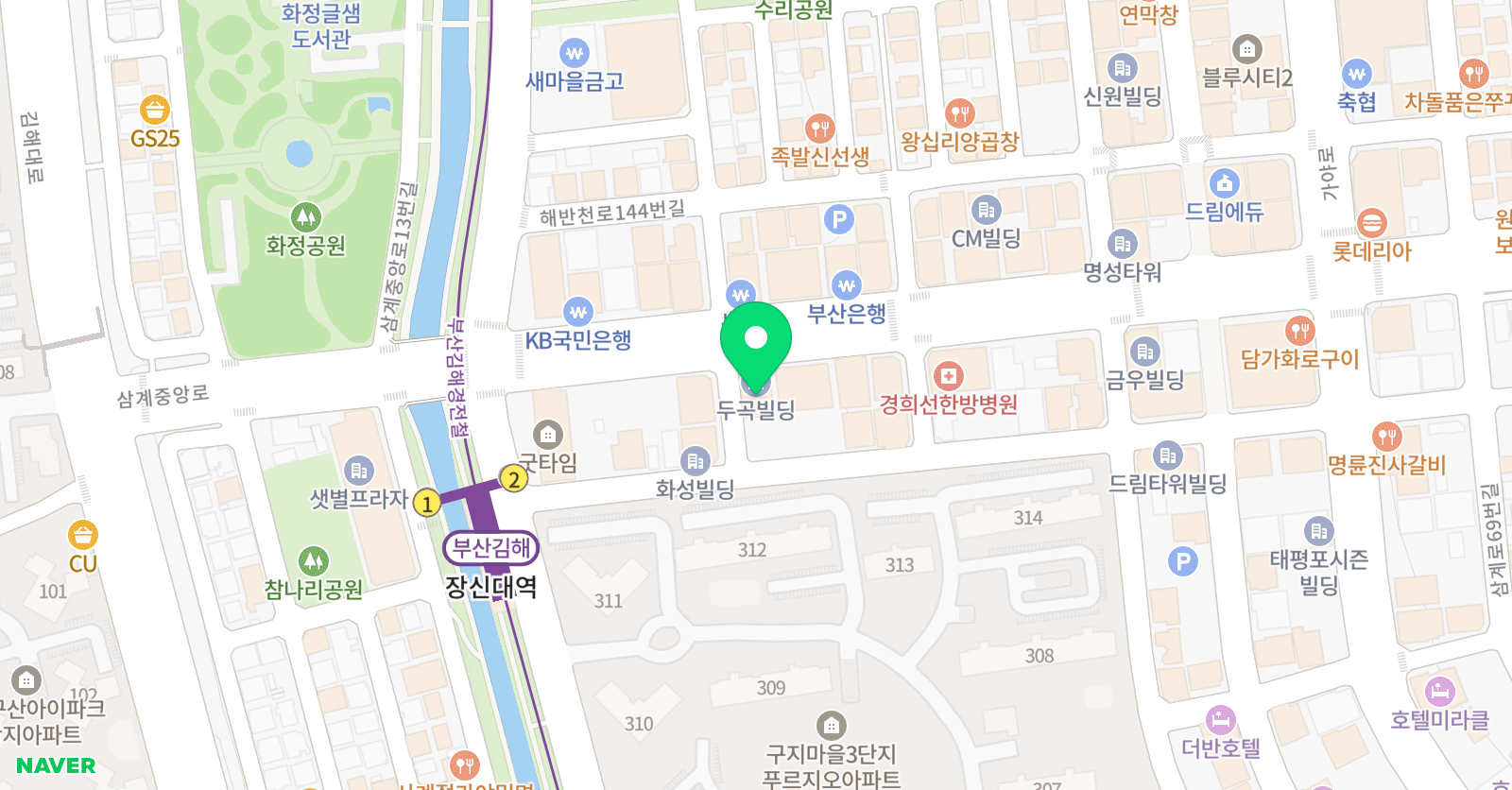 스터디케어탑 학원 위치