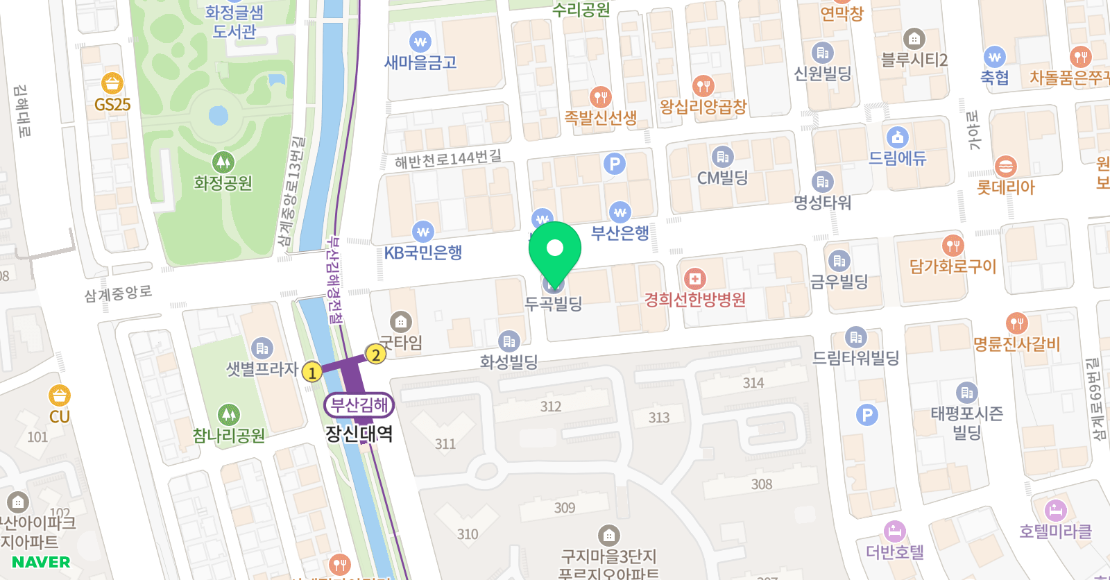 제이와이멀티짐 삼계점 위치