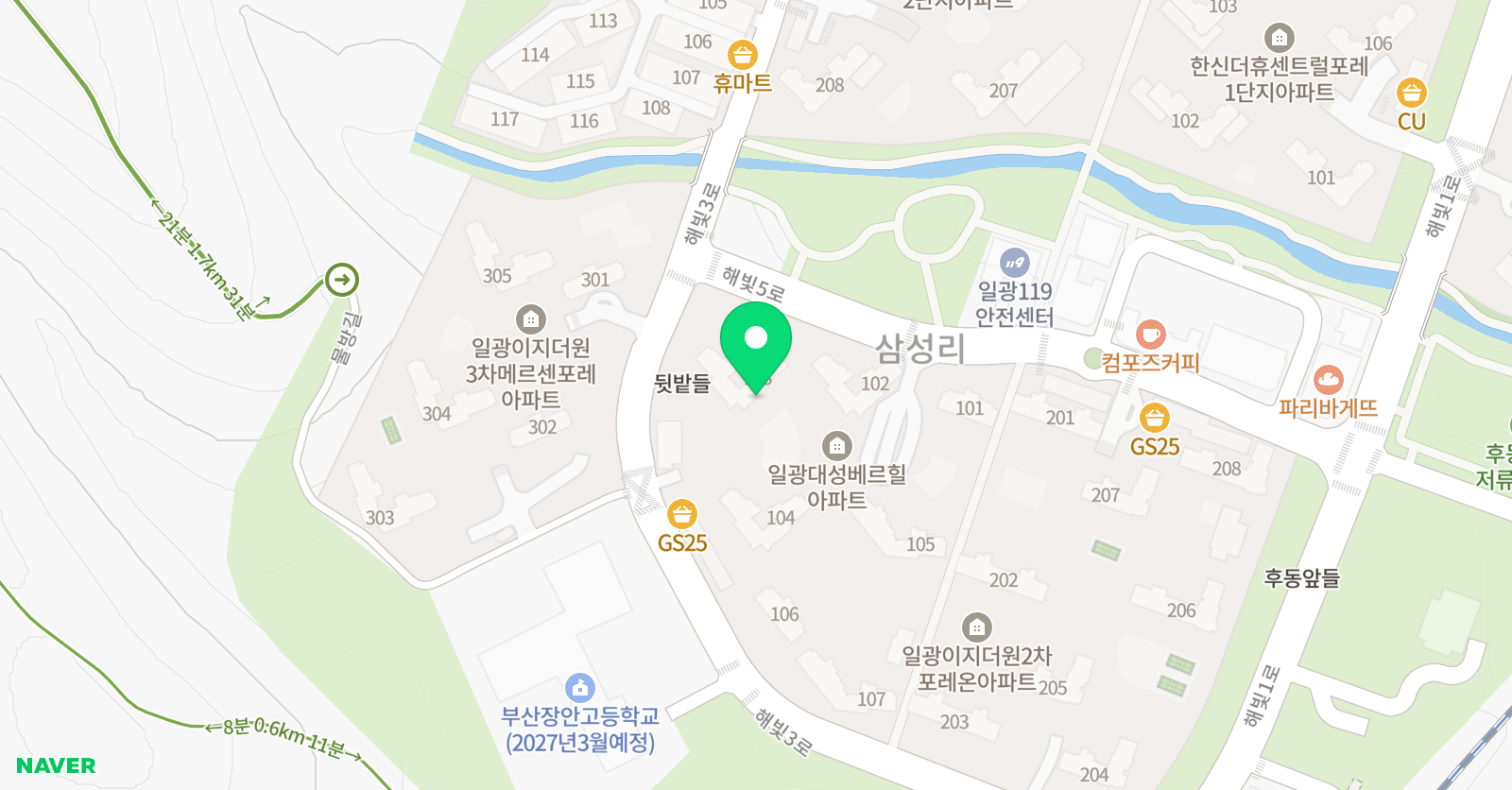 셀파우등생교실 일광베르힐 영재에듀 위치