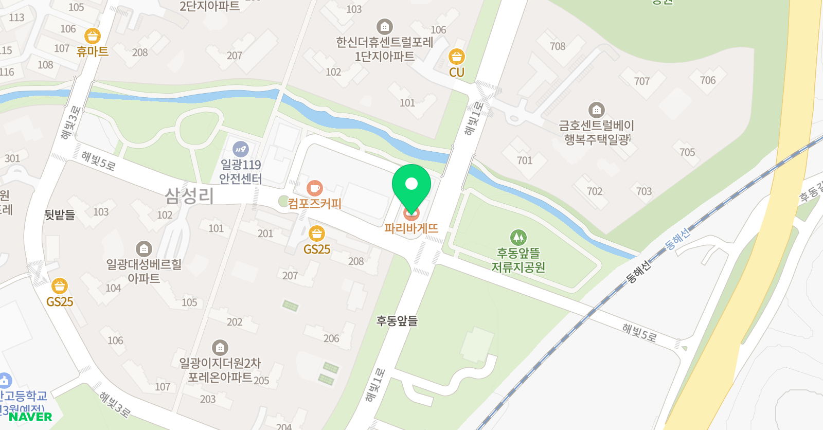 SJ 발레학원 일광점 위치