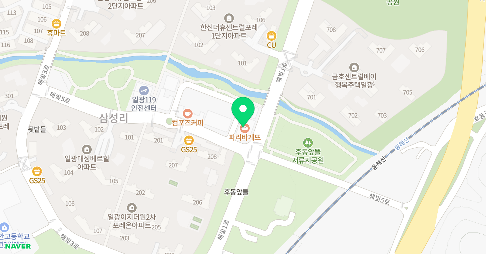 윤빛 태권도 위치