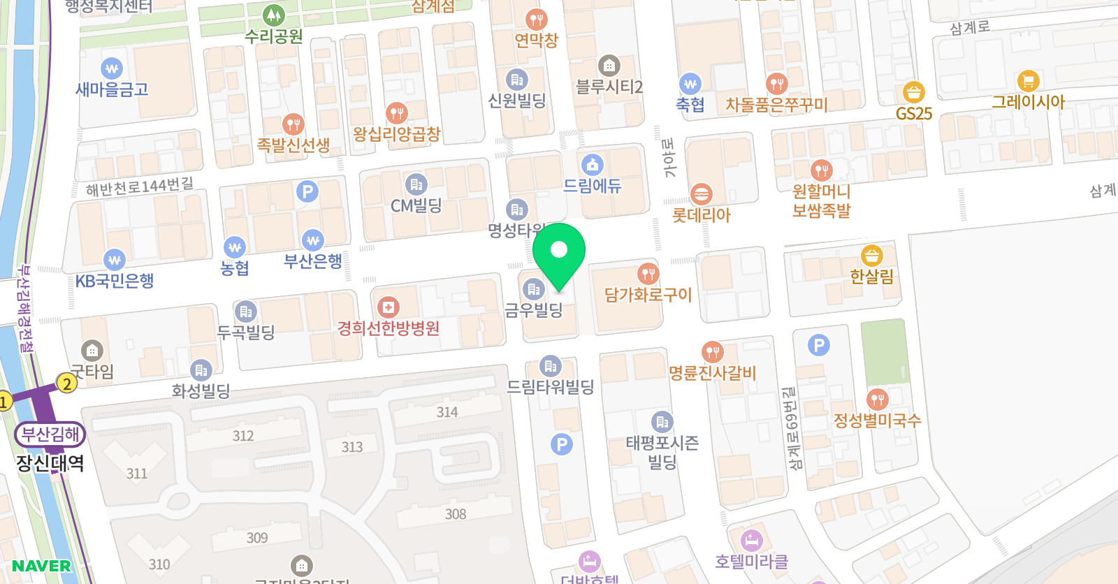 이해성 김해 의대관 학원 위치