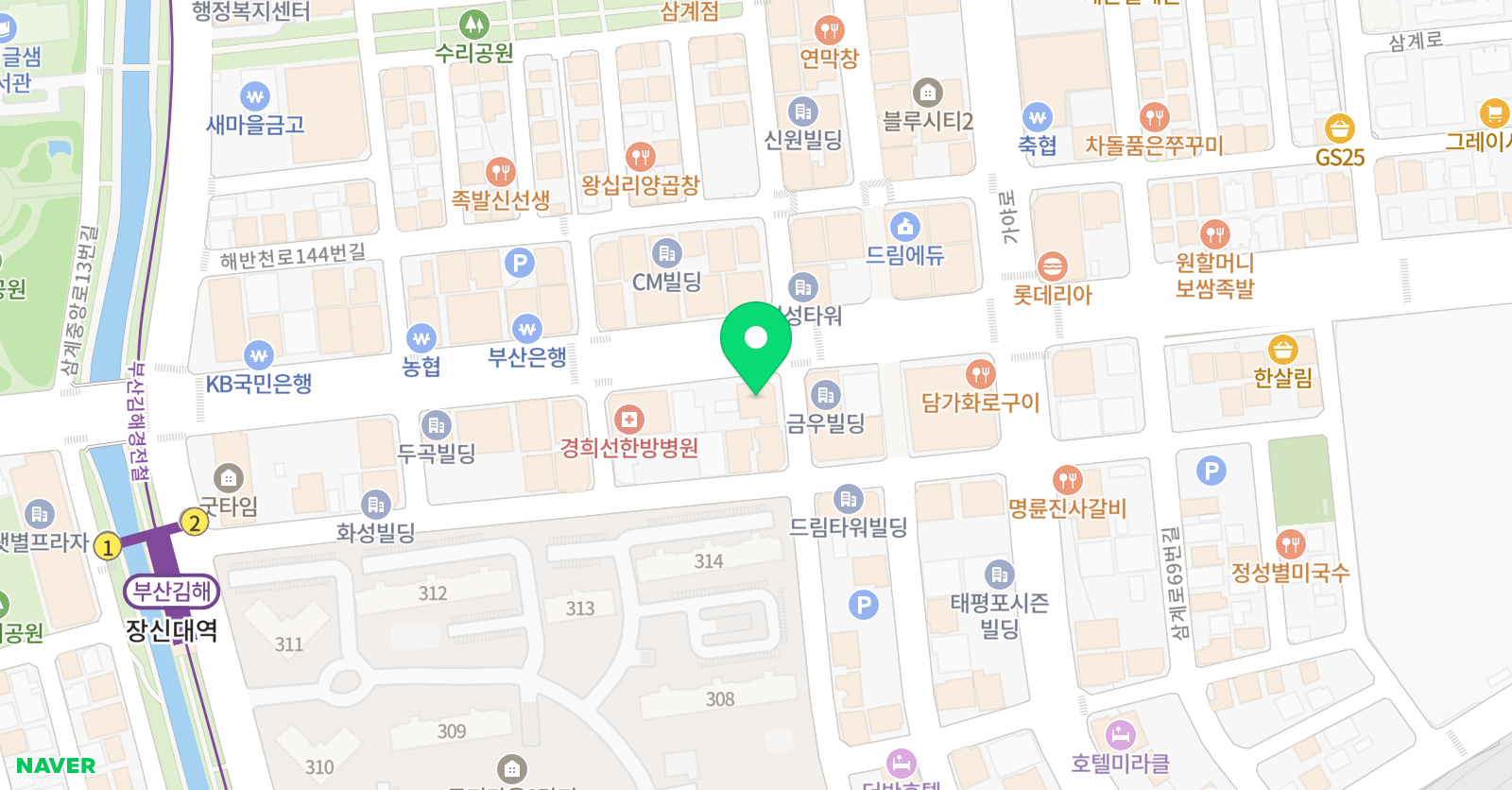 디자인바로 미술학원 위치