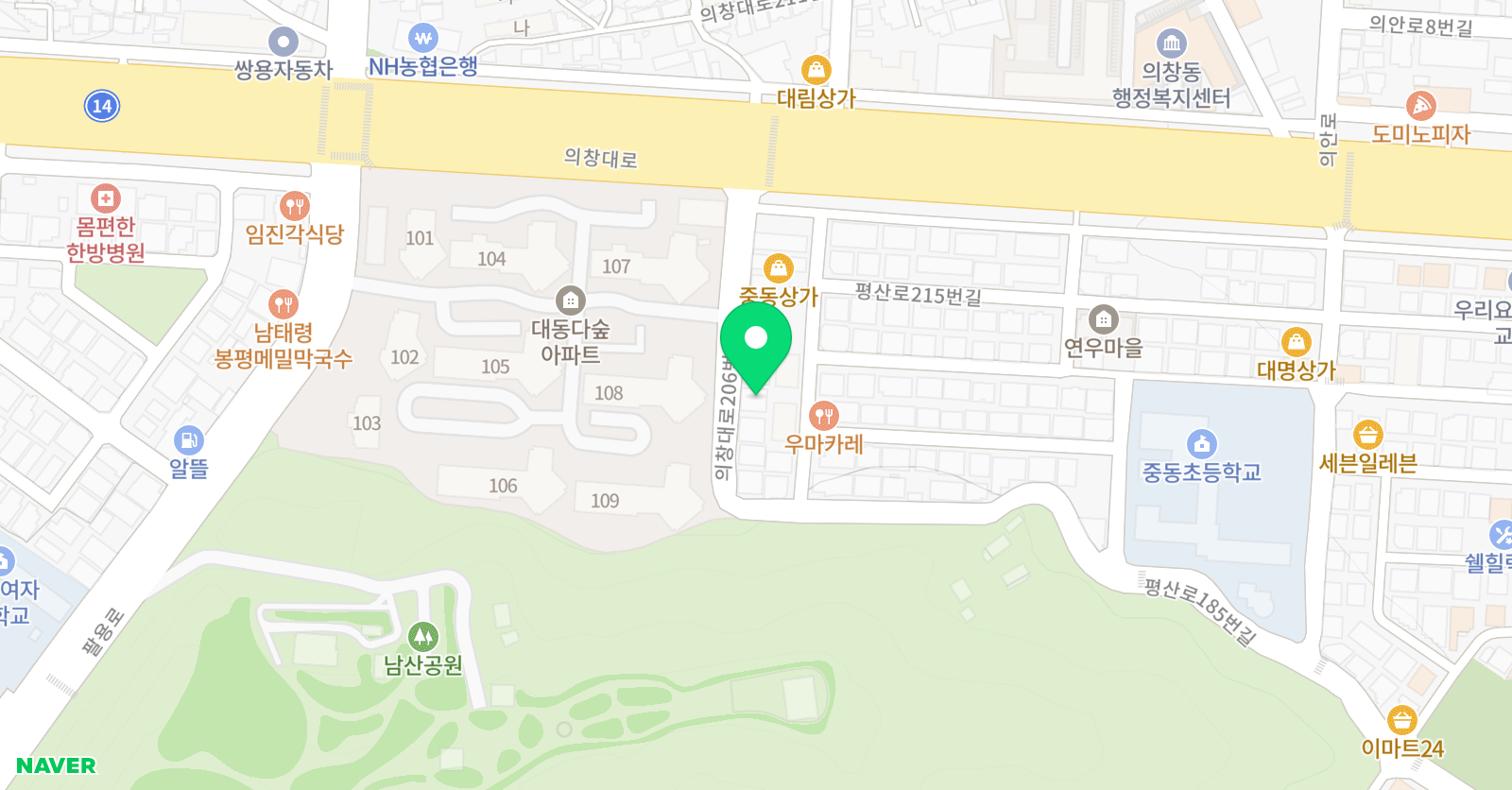 엠트리 음악학원 위치