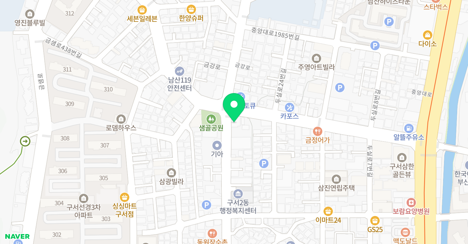 초록미술음악학원 위치