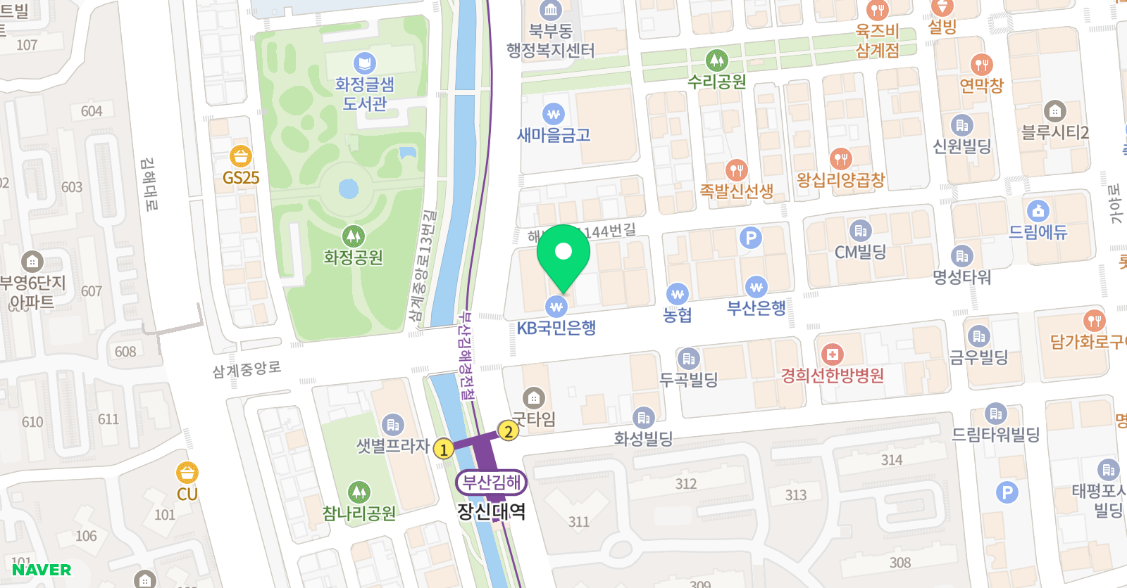 아발론교육 어학원 김해캠퍼스 위치