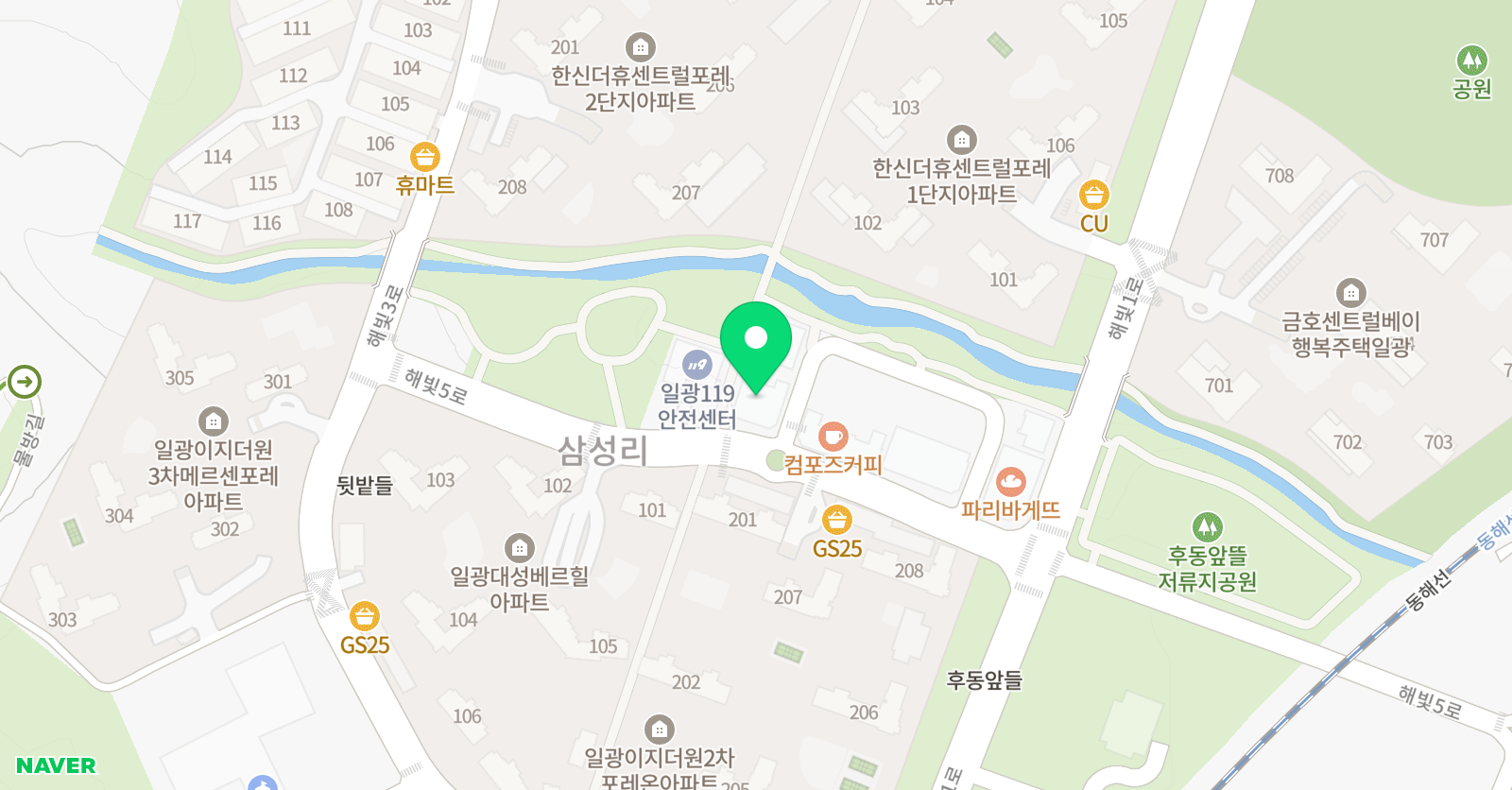 스마트해법수학 일광아라공원점 위치