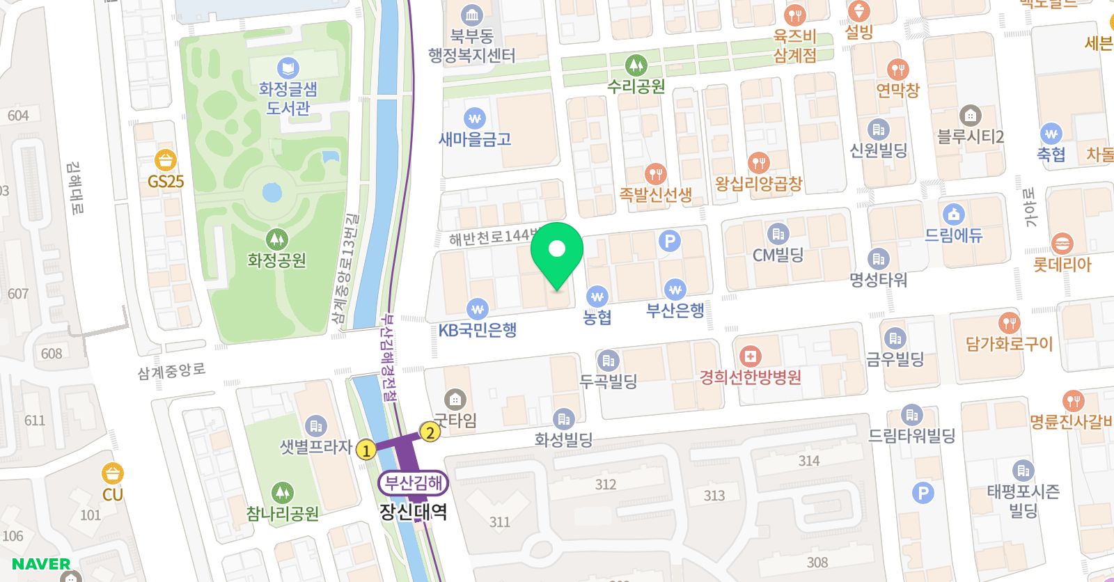 삼계더맵 영어학원 위치