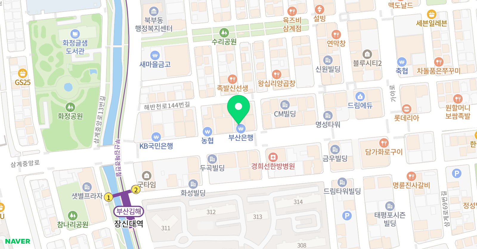 브릿지 수학학원 삼계점 위치