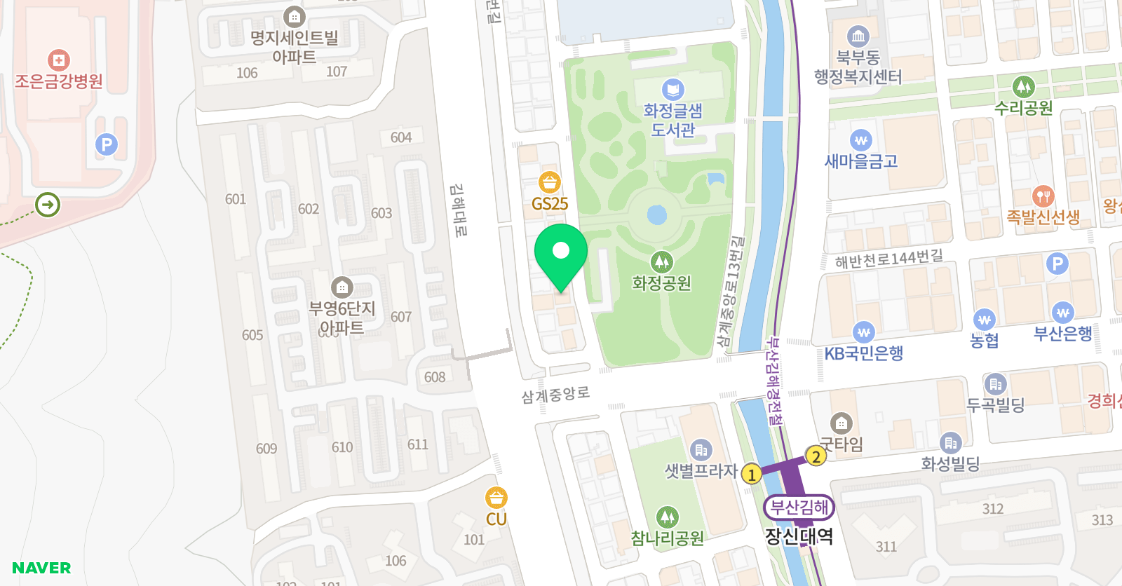 빨간펜 수학의달인 김해화정점 위치