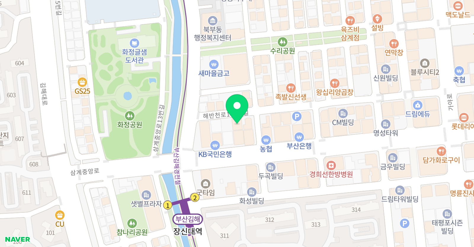 멘토와 영수학원 위치