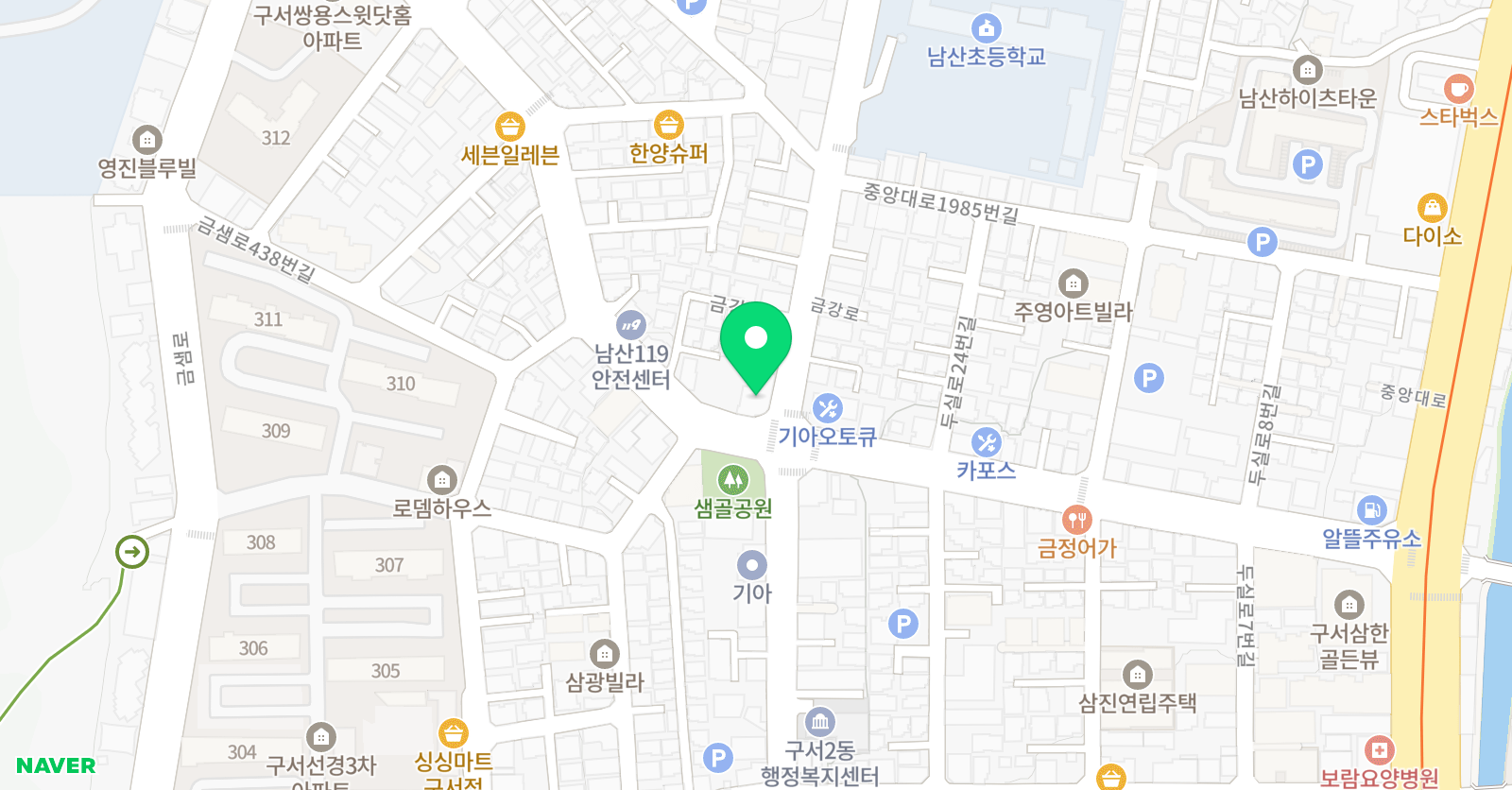 비혜민영어학원 위치