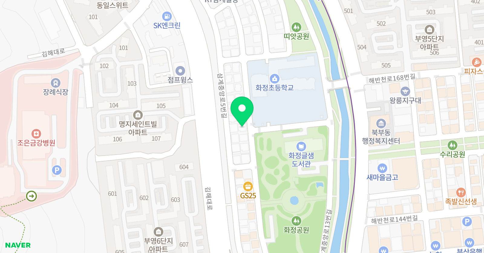 삼계미래엔에듀 영수학원 위치