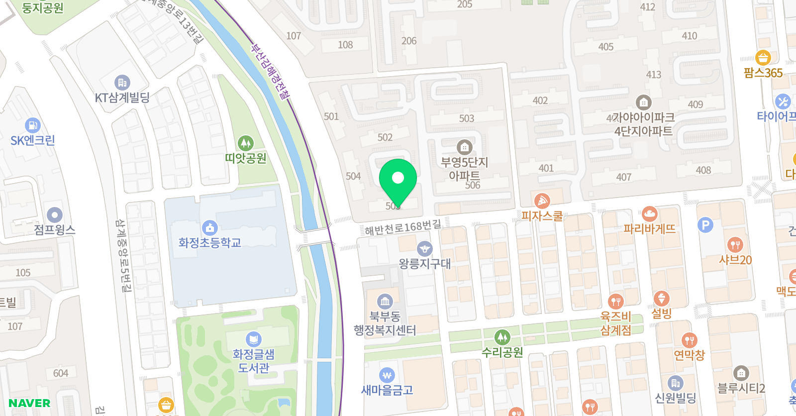 스마트해법 수학 삼계부영1차점 위치