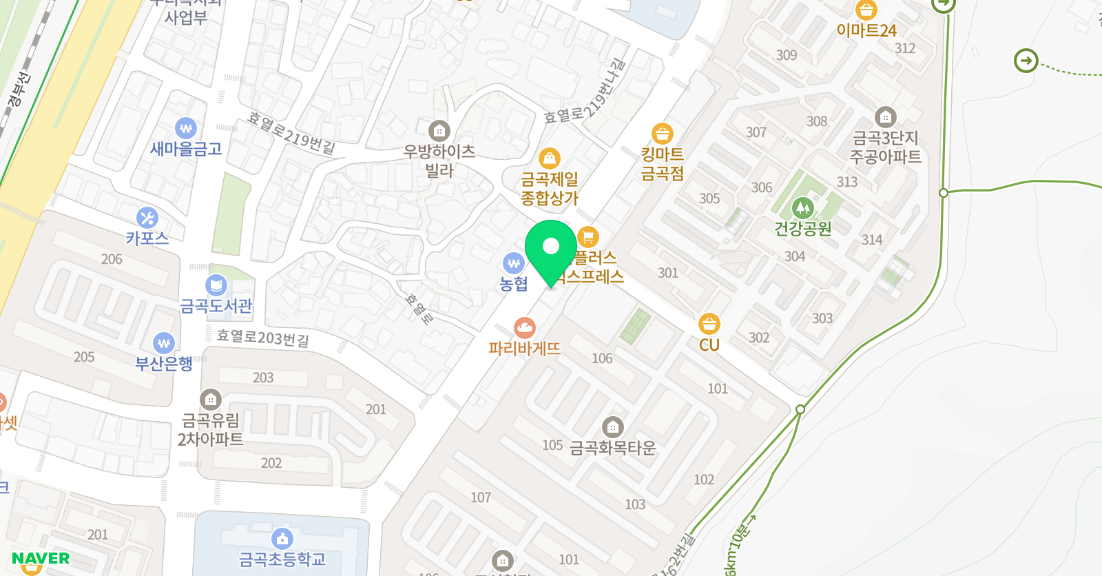 태한무에타이 금곡점 위치