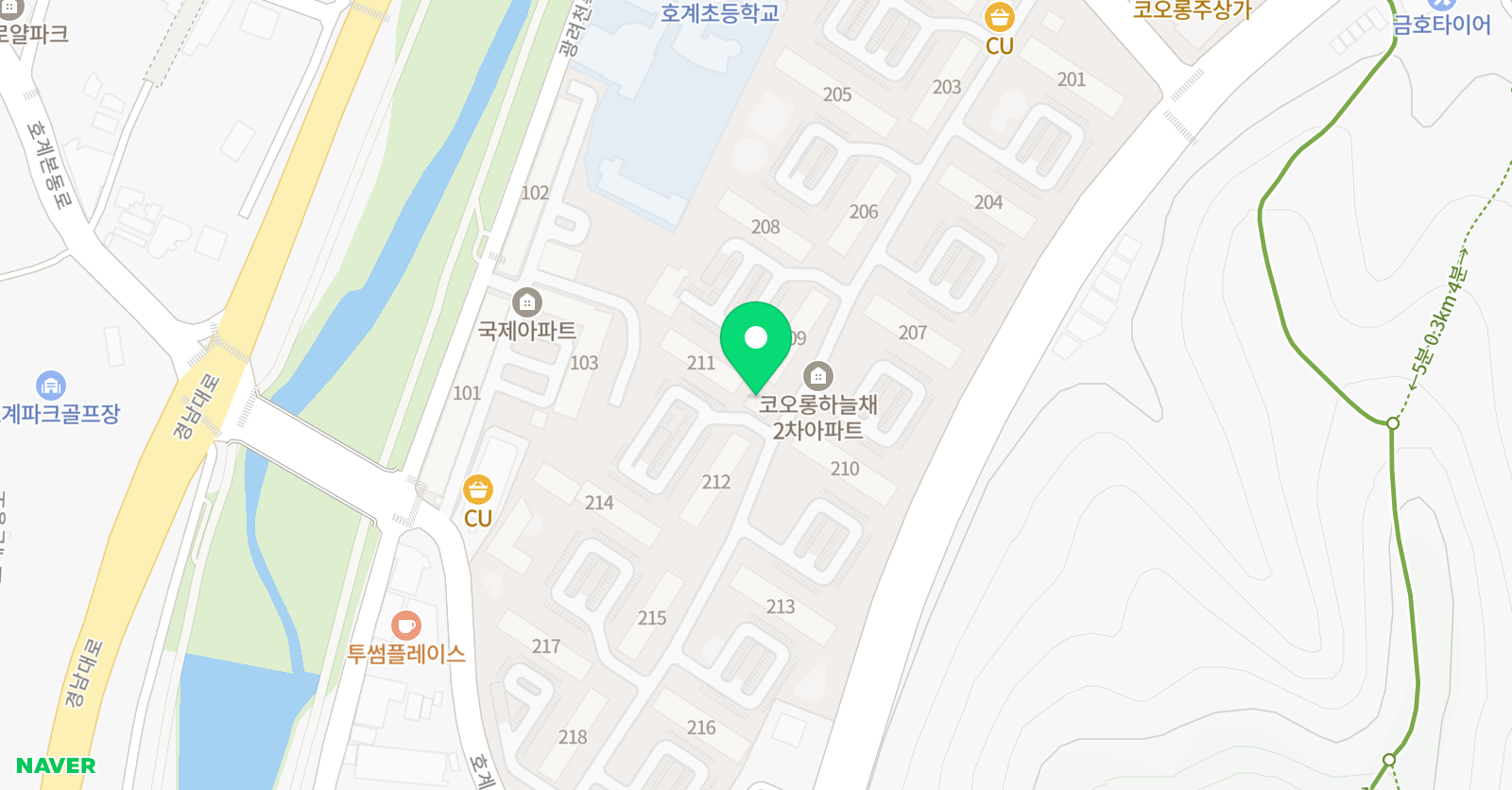 바른나무 미술학원 위치