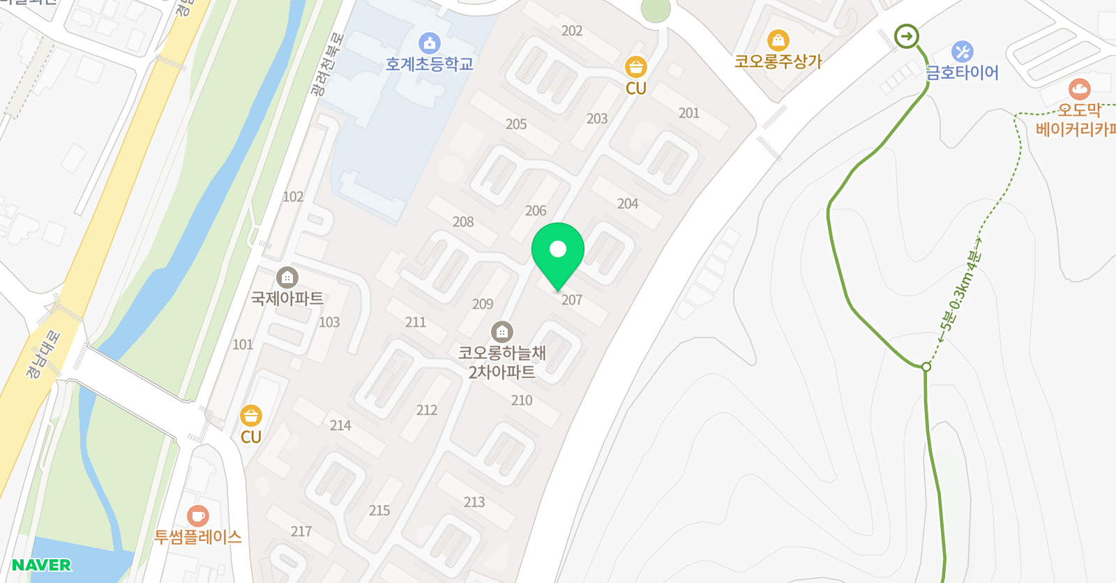 푸르넷 공부방 호계 위치