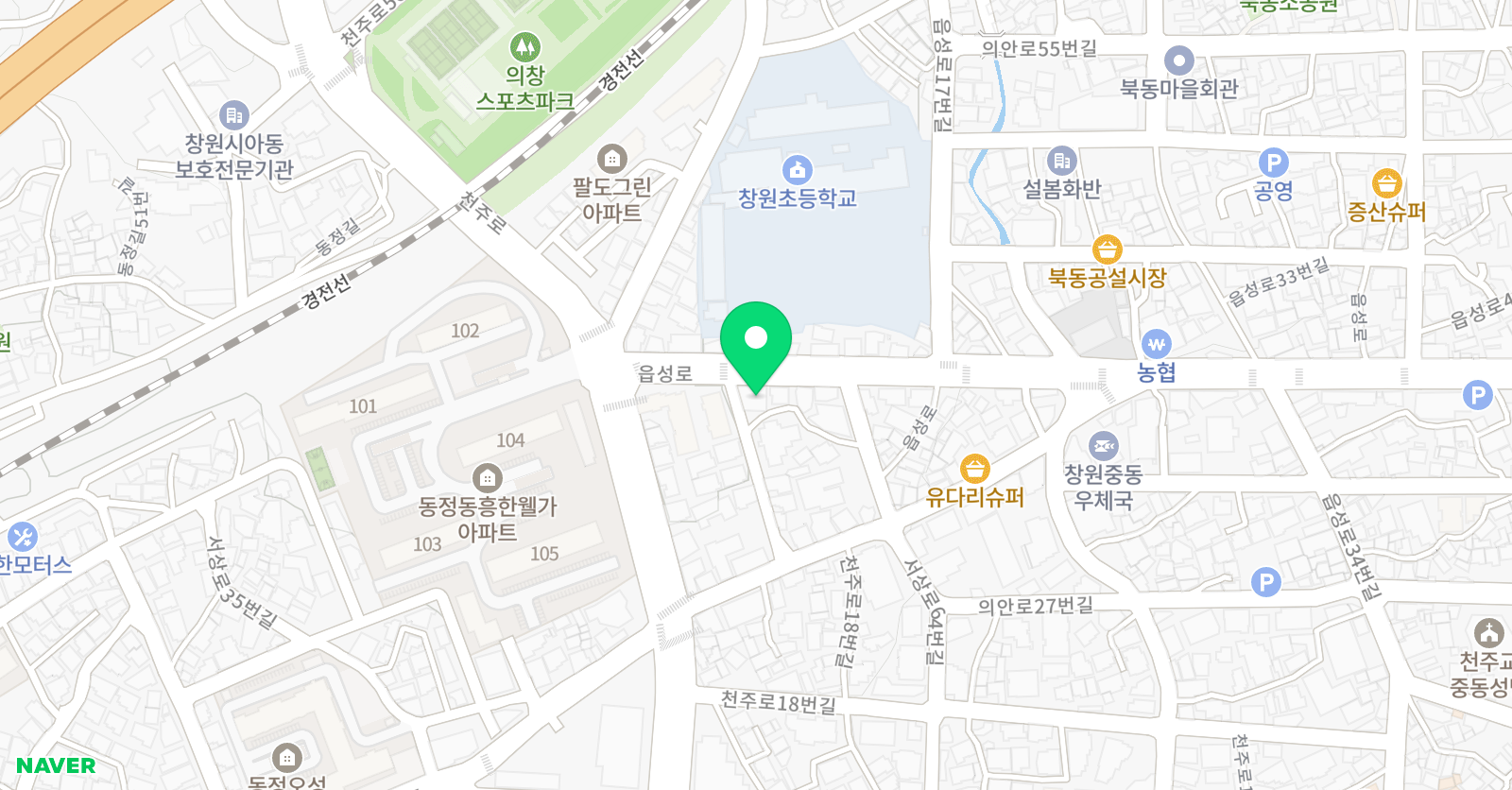 푸르넷 창원학원 위치