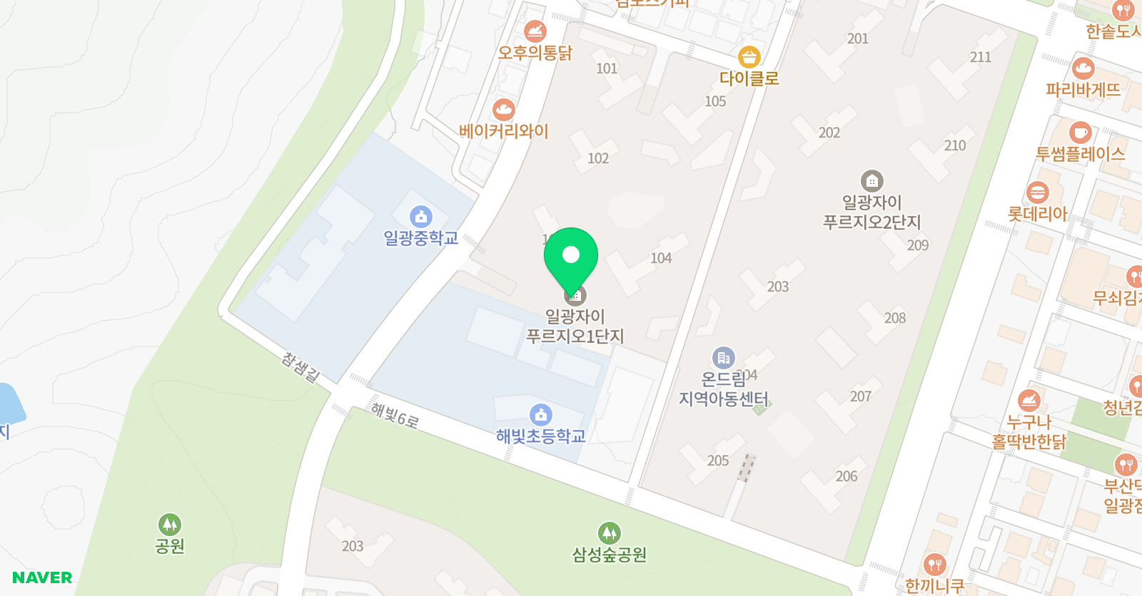 정아뜰리에 미술 위치