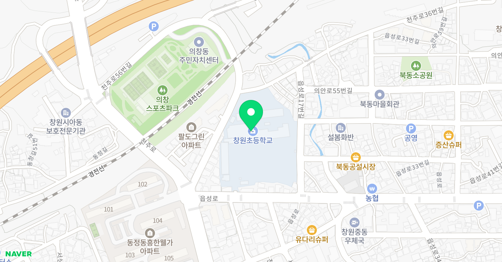 창원 1907 풋볼스포츠클럽 위치