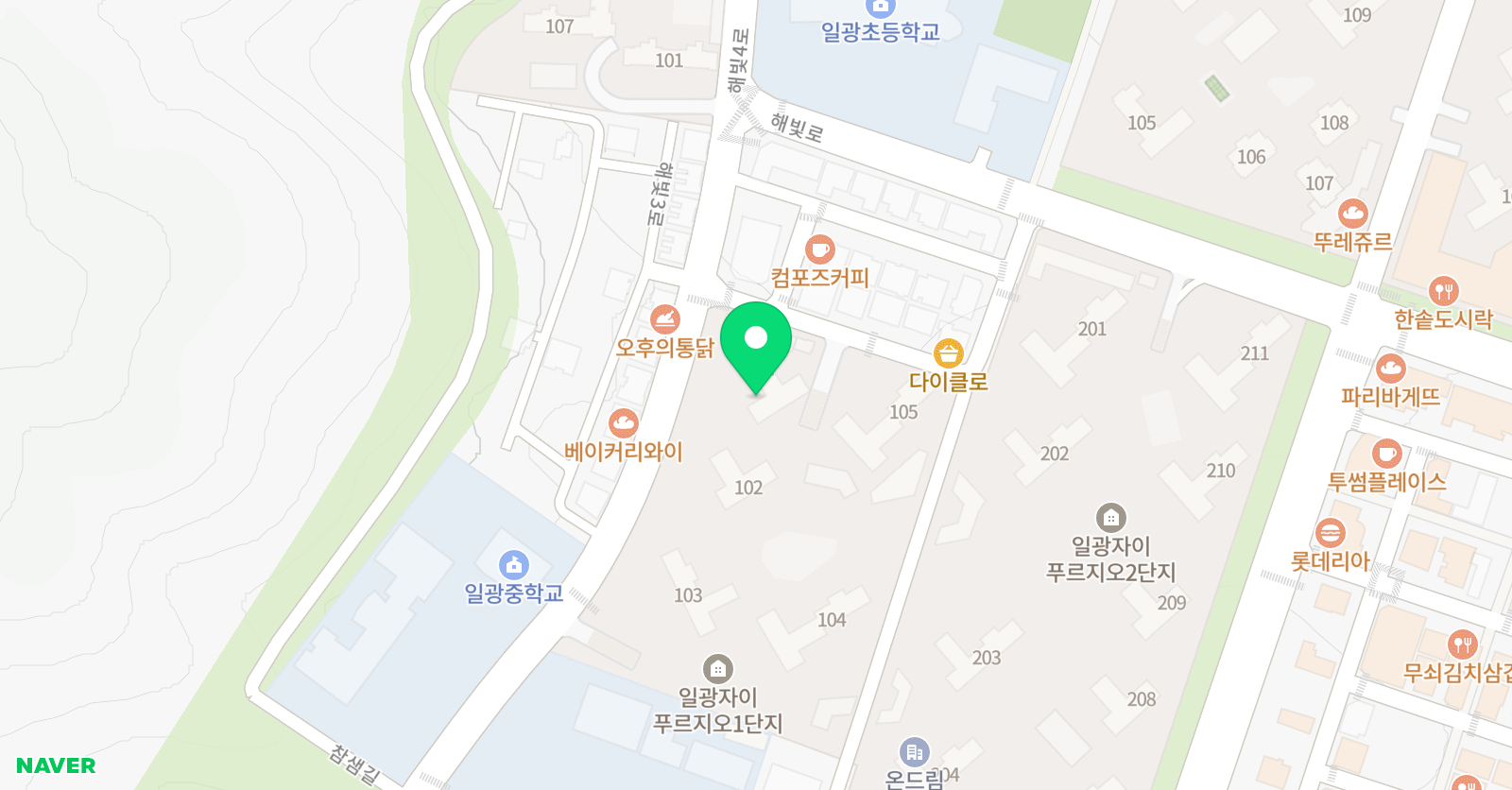 푸르넷 공부방 일광자이점 위치