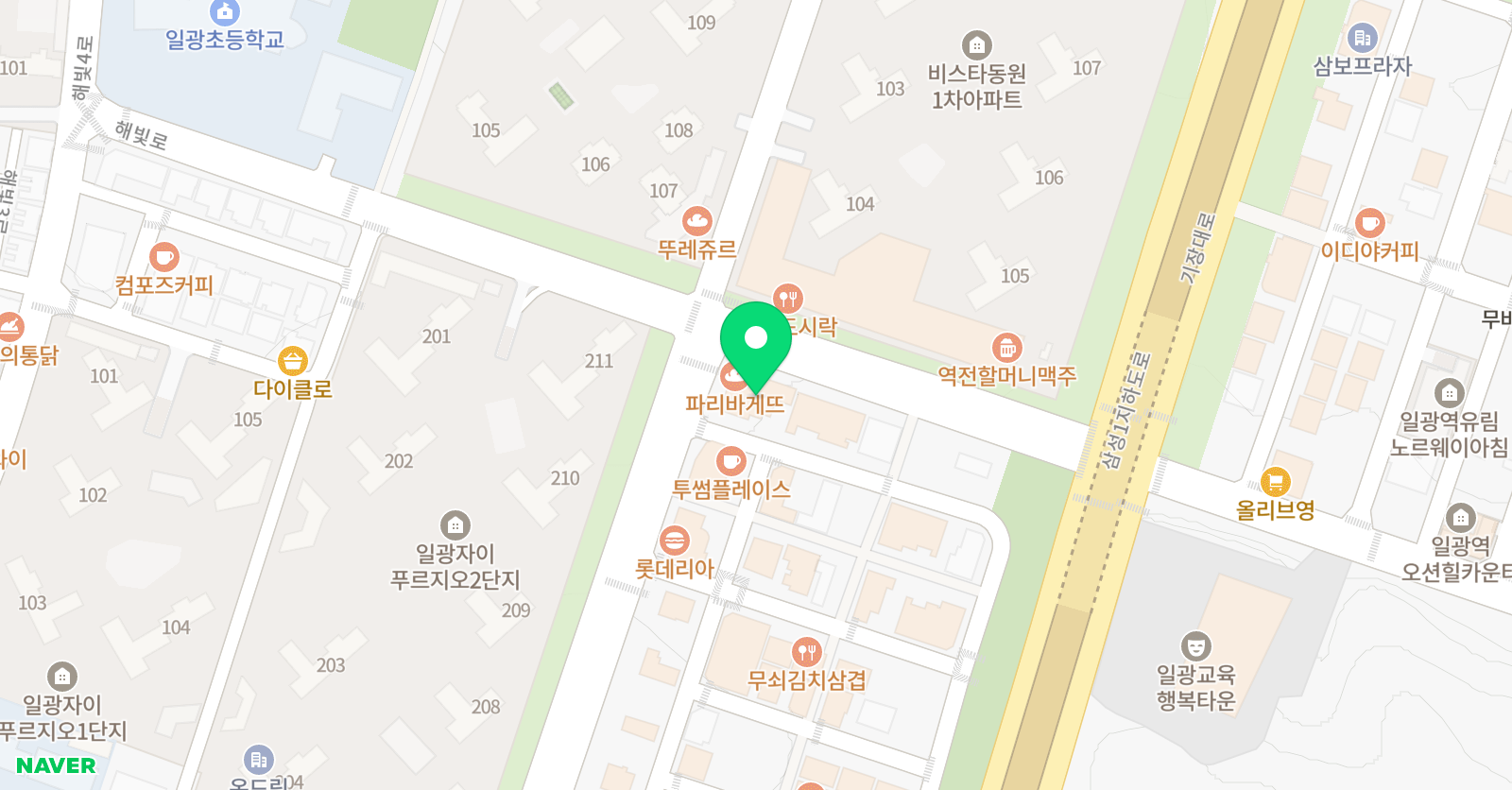 시매쓰 일광센터 학원 위치