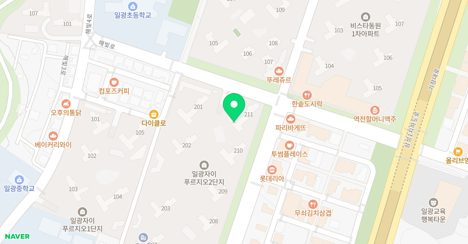아소비 부산일광1점 위치