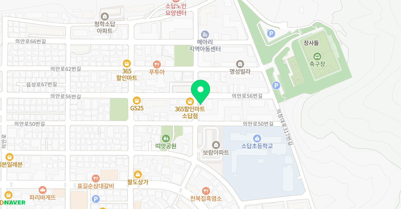광용 태권도 위치