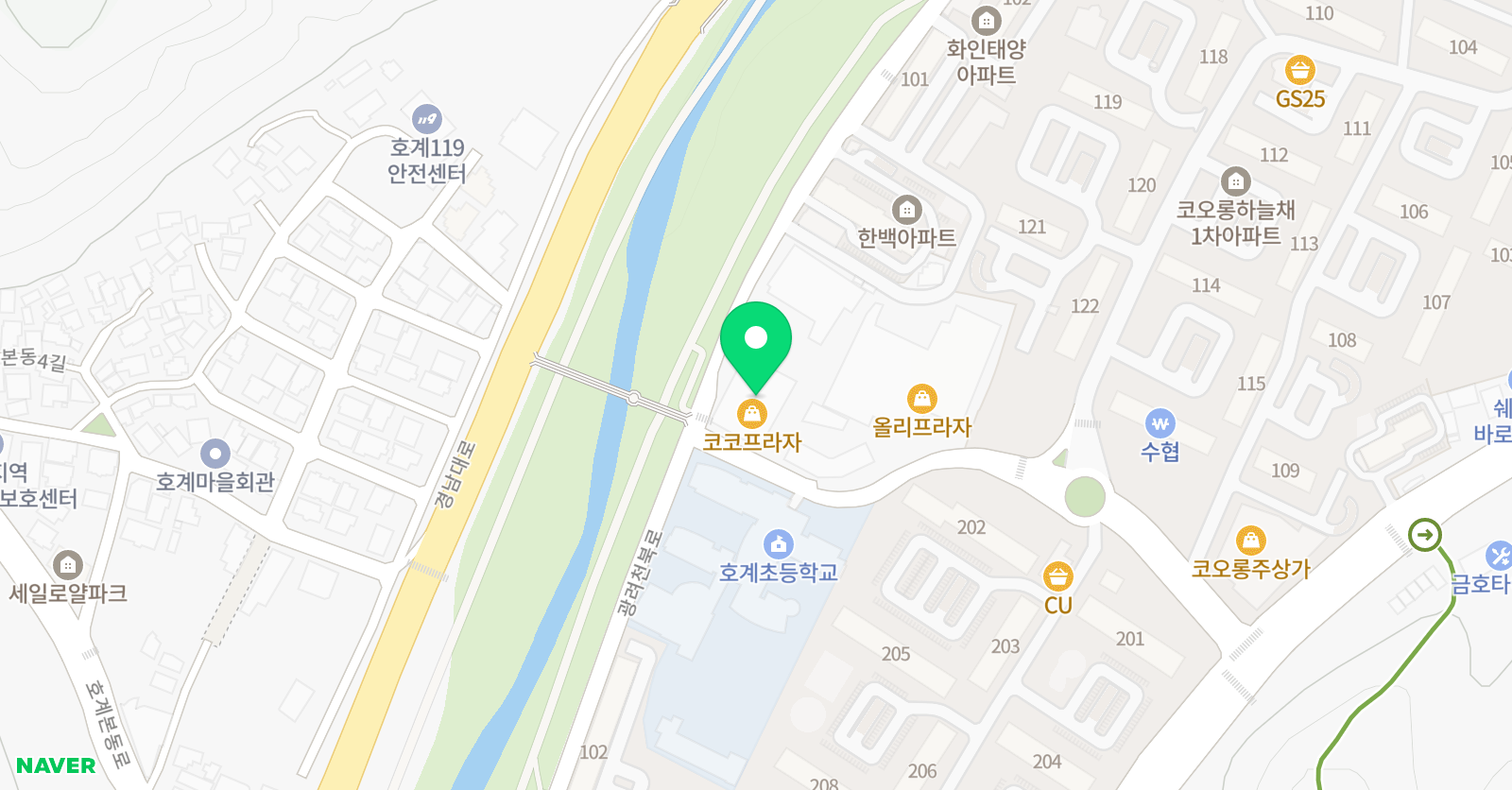 윌그로우 호계캠퍼스 어학원 위치