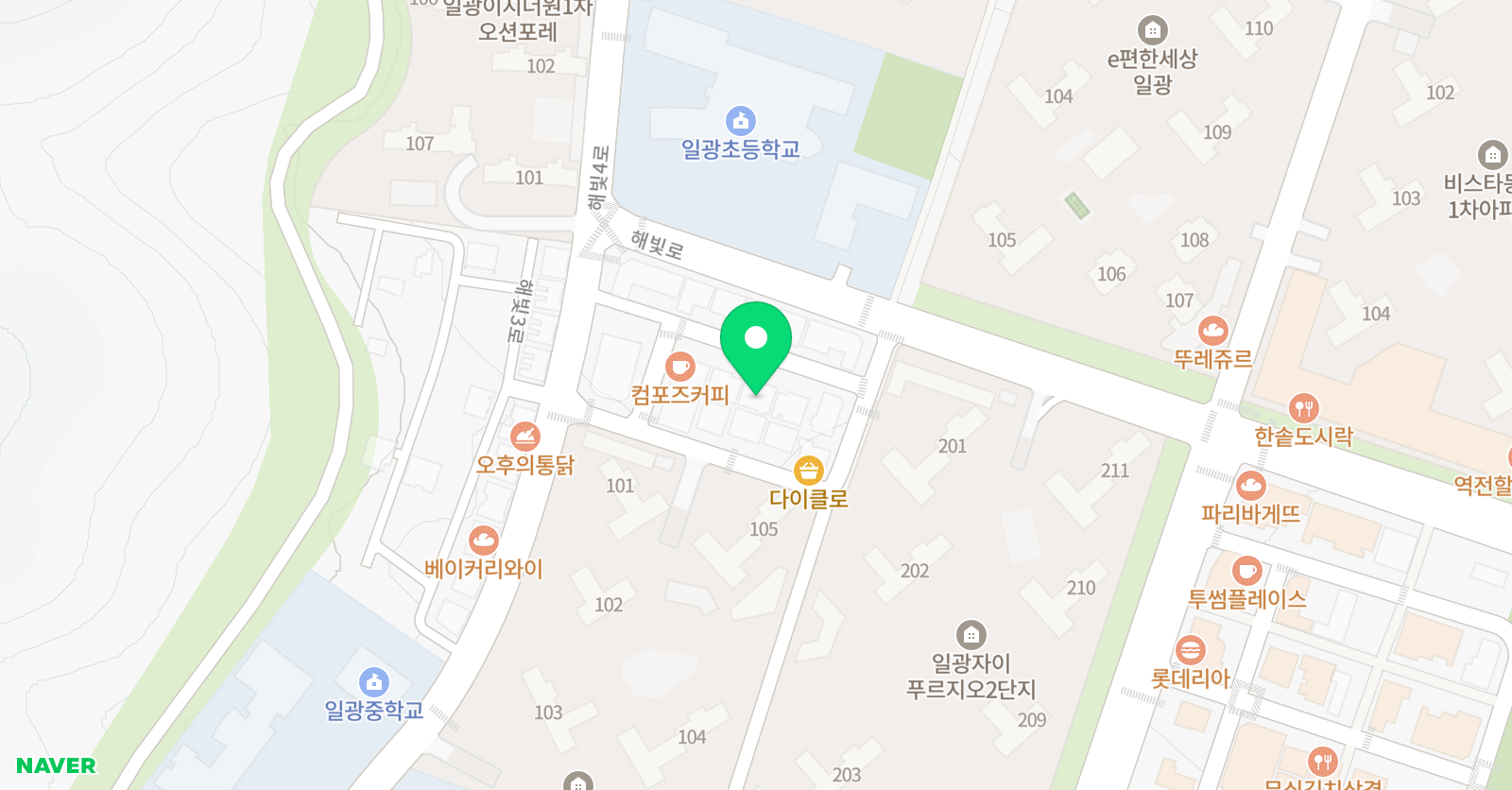 해빛이화 미술학원 위치