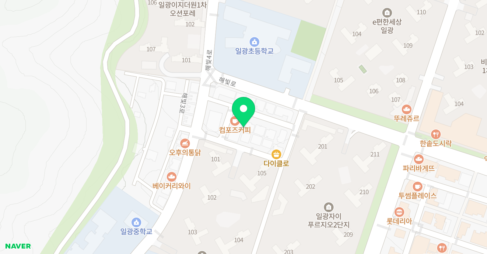 아이스크림홈런 일광학원 위치