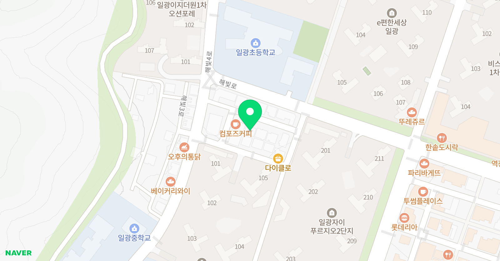 작업실그냥그린날미술교습소 위치