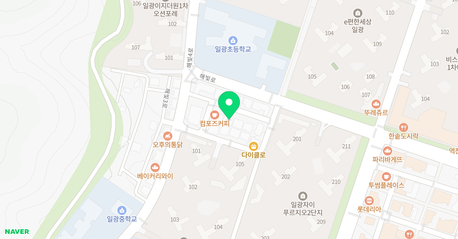 뮤엠 영어 일광신도시점 위치