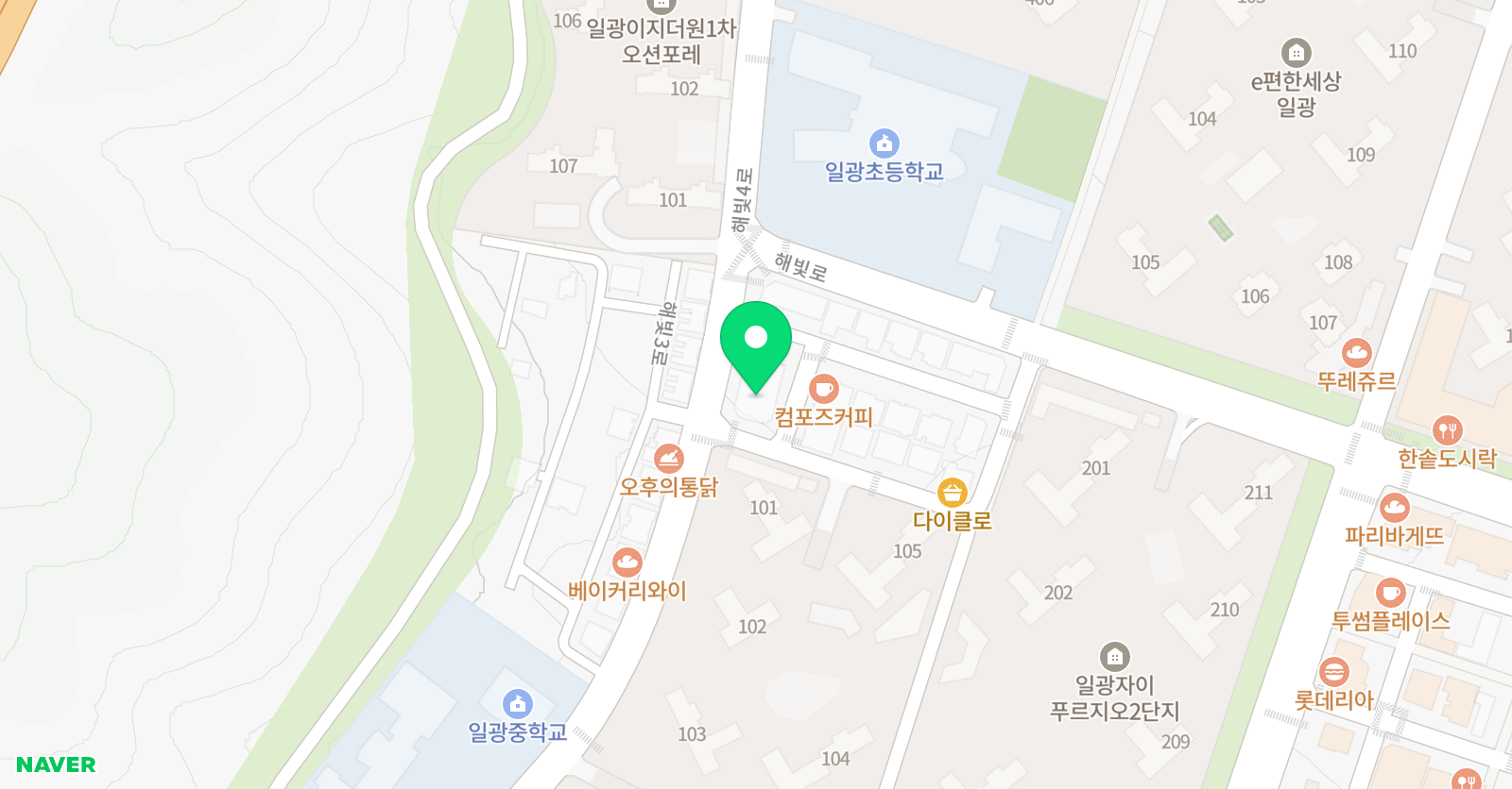 유니팝 미술학원 부산일광센터 위치