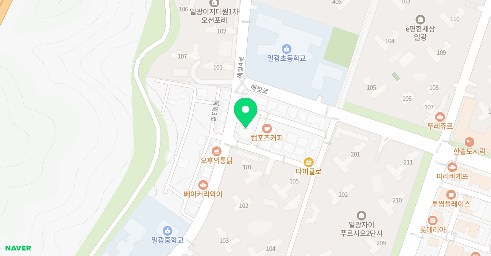 국어의 훈련 일광학원 위치
