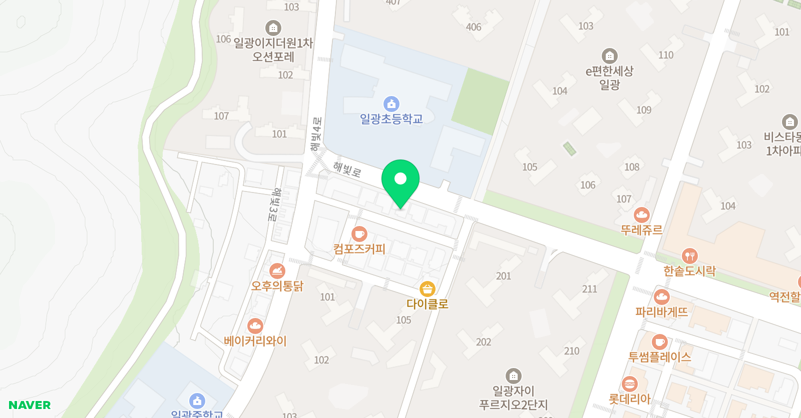 삼성영어 일광프라임학원 위치