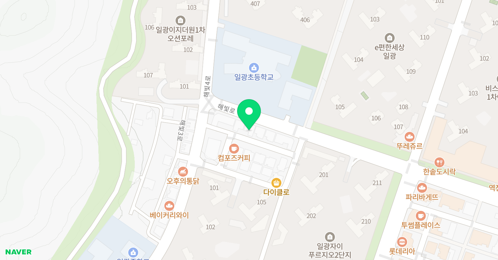 일광강정아 음악학원 위치