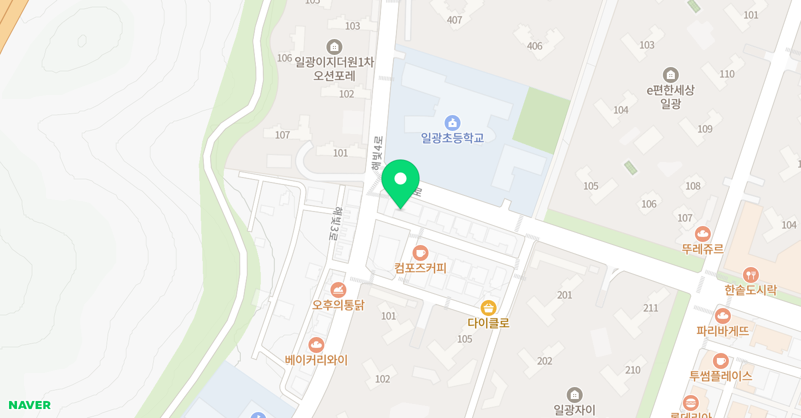 아이원 태권도 위치