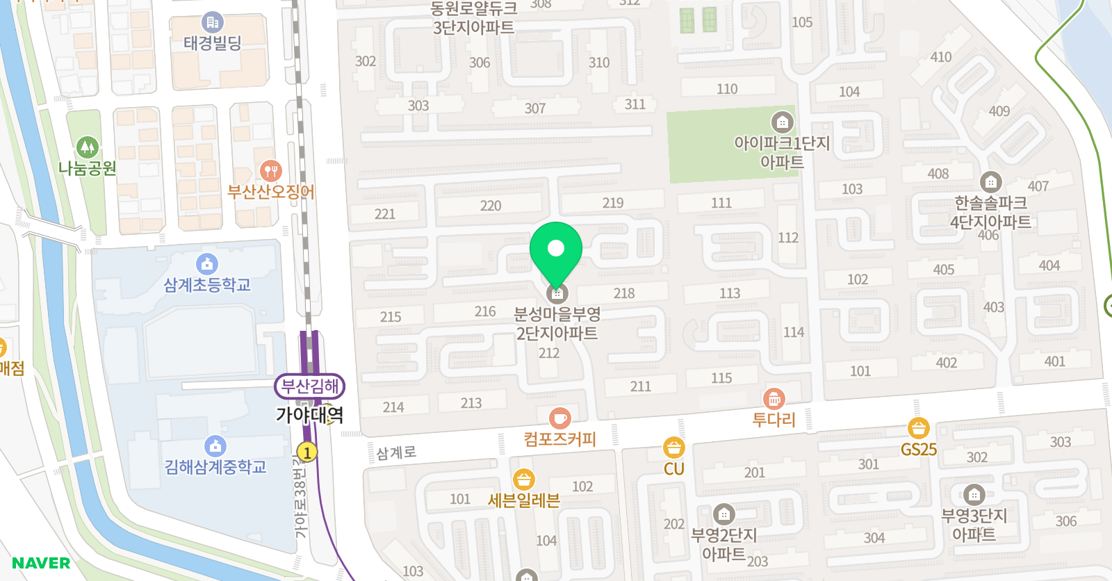 스마트해법 수학 삼계부영7차점 위치