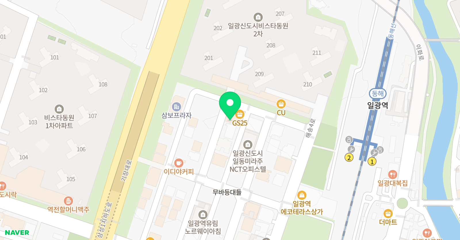 비욘드 잉글리쉬 일광캠퍼스 위치
