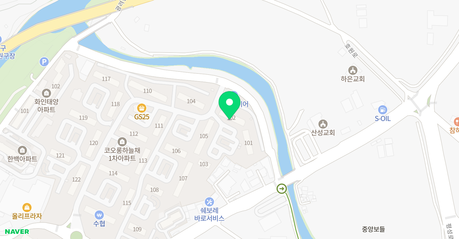 빨간펜수학의달인 마산호계초등점 위치