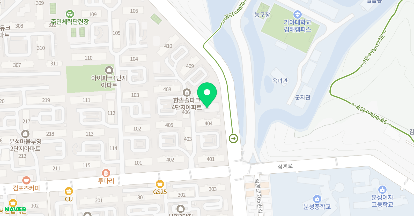 무적 태권도장 위치